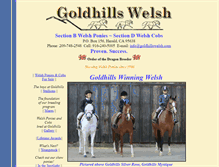 Tablet Screenshot of goldhillswelsh.com